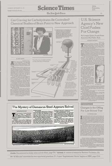 Matéria do New York Times sobre Aço de Damasco