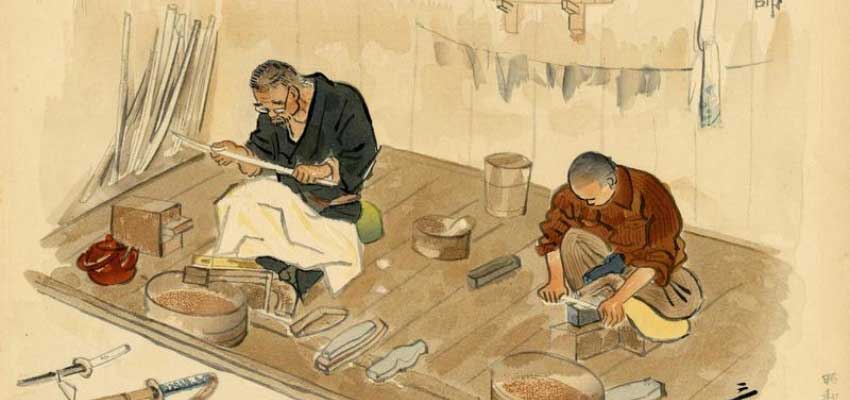 Representação do polimento (Togishi)