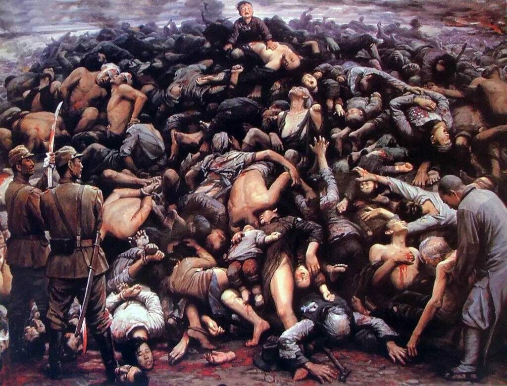 Representação do Massacre de Nankin - por Li Zijian, 1992