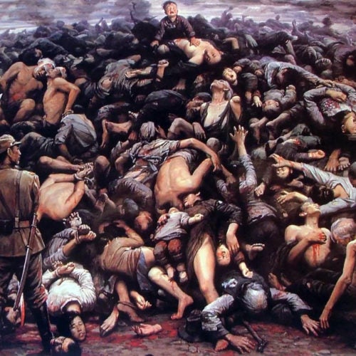 Representação do Massacre de Nankin - por Li Zijian, 1992
